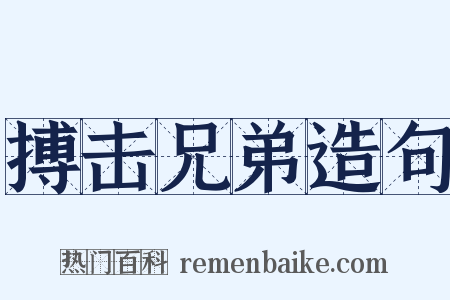 搏击兄弟造句是什么意思的图片